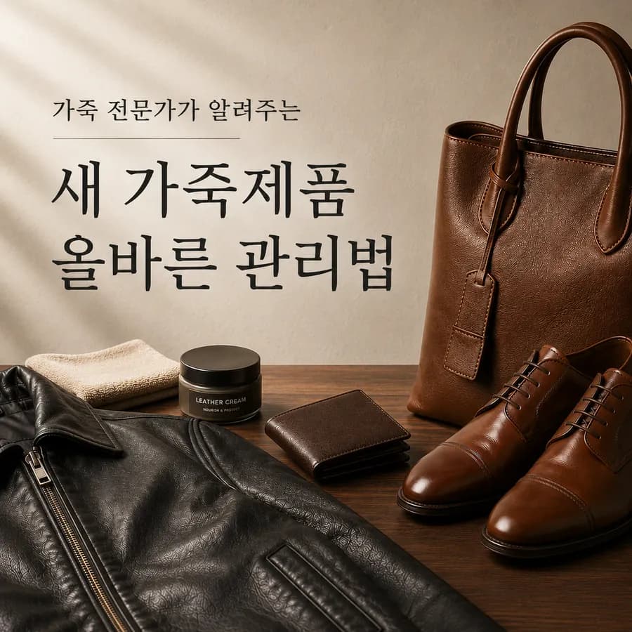 가죽 영양제부터 바르면 안 되는 이유|새 가죽제품 관리법