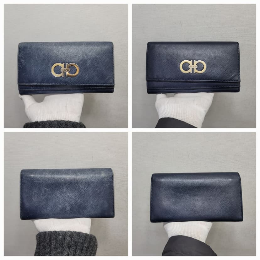 페라가모 지갑 원색 염색 전후 비교