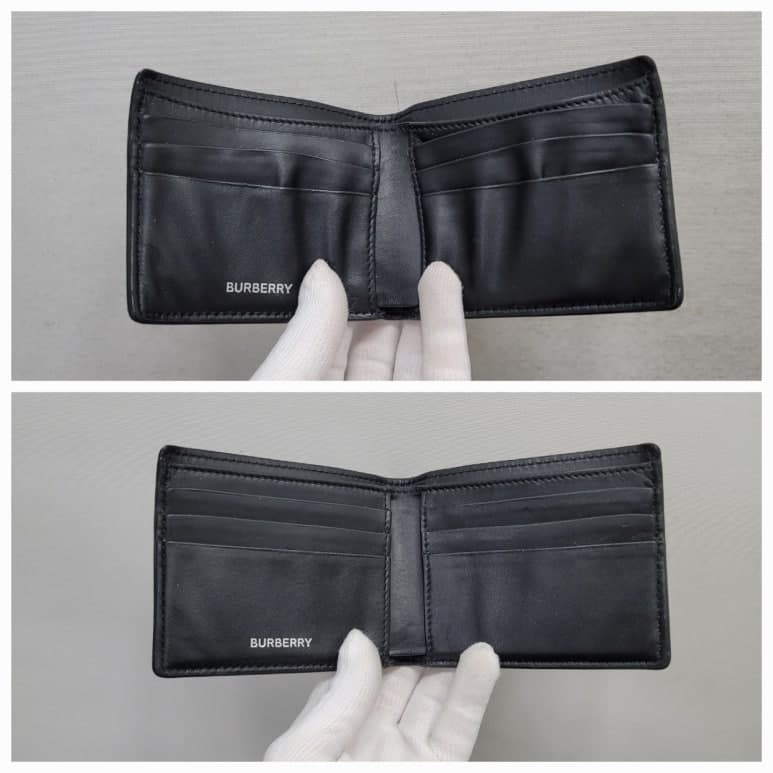 버버리 지갑 젖은 지갑(가죽) 전후 비교