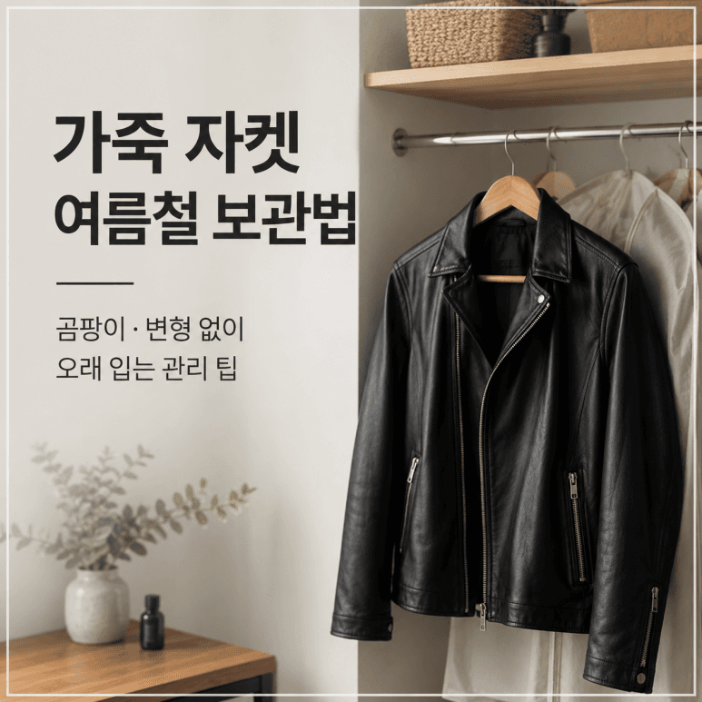 가죽 자켓 여름 보관법: 곰팡이와 변형 방지 관리법