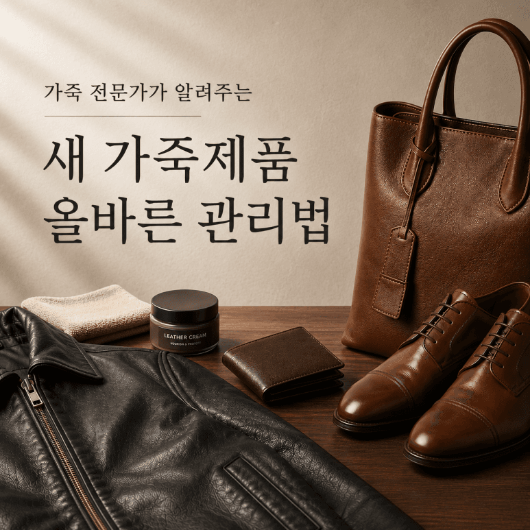 가죽 제품 관리법: 새 가죽제품 관리 요령